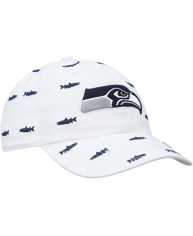Women's White Seattle Seahawks Confetti Clean Up Adjustable Hat