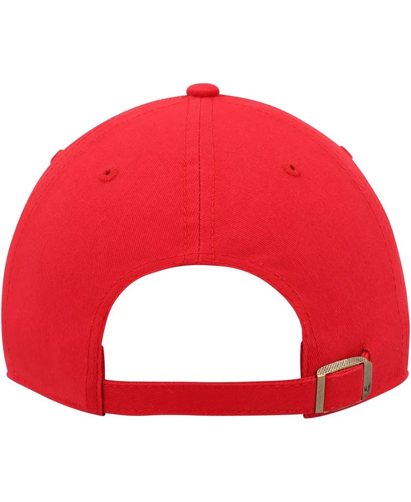 Women's Red Philadelphia 76Ers Miata Clean Up Logo Adjustable Hat