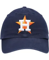 Boys Navy Houston Astros Team Logo Clean Up Adjustable Hat