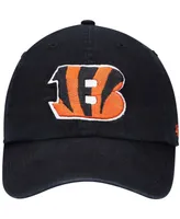 Boys Black Cincinnati Bengals Logo Clean Up Adjustable Hat