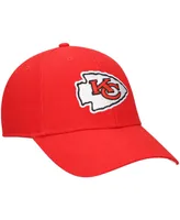 Boys Red Kansas City Chiefs Basic Mvp Adjustable Hat