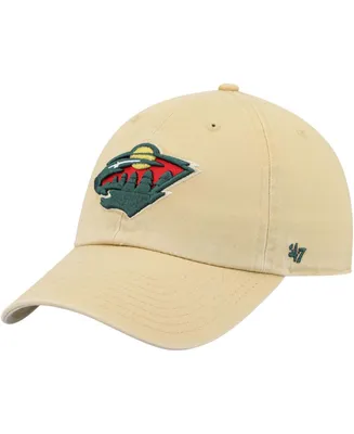 Men's Gold Minnesota Wild Clean Up Adjustable Hat