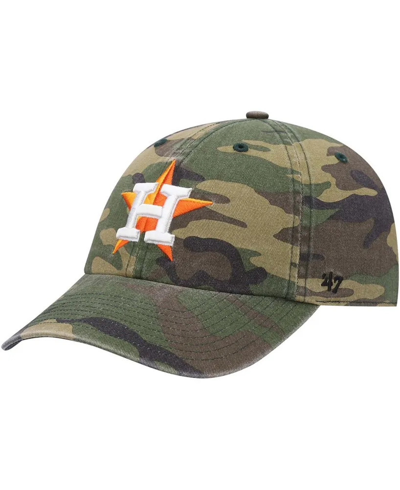 Men's Camo Houston Astros Team Clean Up Adjustable Hat