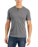 Alfani Men's Solid Henley, Created for Macy's