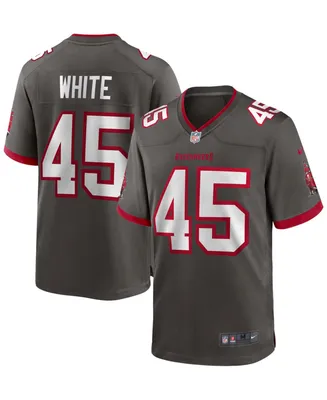 Men's Devin White Pewter Tampa Bay Buccaneers Game Jersey