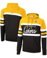 Men's Gold-Tone, Black Los Angeles Lakers Head Coach Pullover Hoodie - Gold