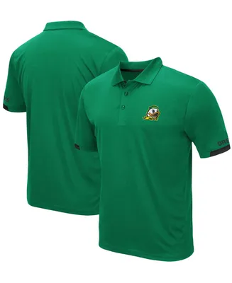 Men's Green Oregon Ducks Logo Santry Polo Shirt