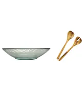 French Home Vintage-Like Multi-Purpose Serving Bowl Olive Wood Servers, Set of 3