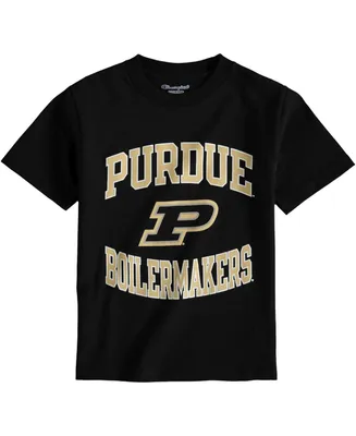 Big Boys and Girls Black Purdue Boilermakers Circling Team Jersey T-shirt