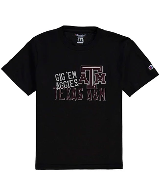 Big Boys and Girls Black Texas A&M Aggies Team Chant T-shirt