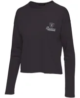 Women's Black Las Vegas Raiders Pocket Thermal Long Sleeve T-shirt