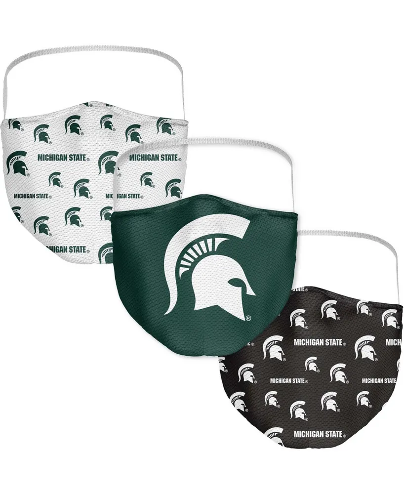 Multi Adult Michigan State Spartans All Over Logo Face Covering 3-Pack