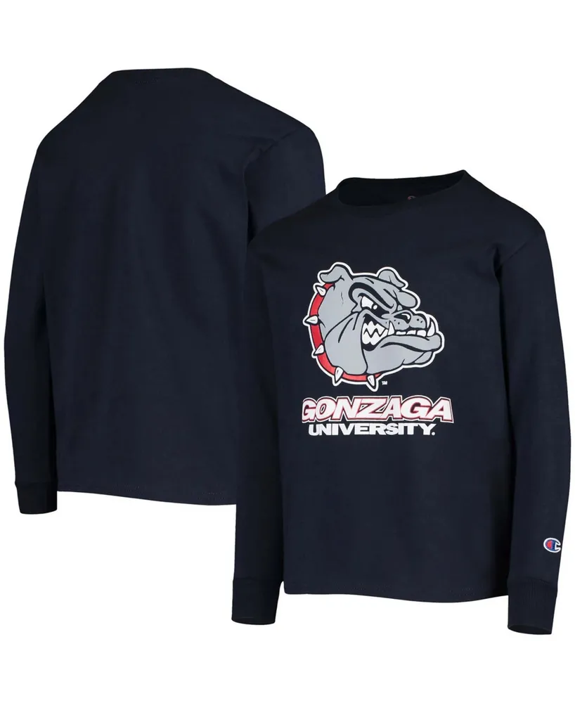 Big Boys and Girls Navy Gonzaga Bulldogs Lockup Long Sleeve T-shirt