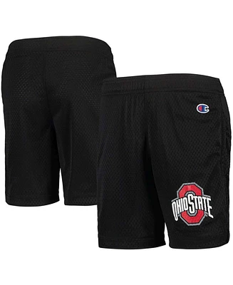 Big Boys and Girls Black Ohio State Buckeyes Classic Mesh Shorts