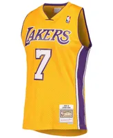 Men's Lamar Odom Gold-Tone Los Angeles Lakers Hardwood Classics Swingman Jersey