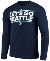 Men's Deep Sea Blue Seattle Kraken Dassler Aeroready Creator Long Sleeve T-shirt