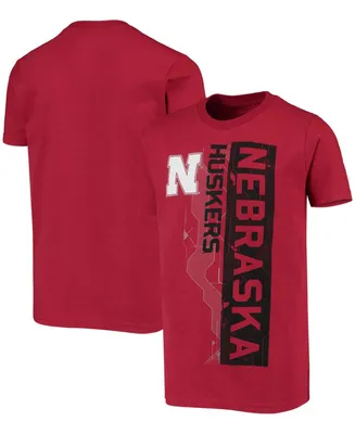 Big Boys and Girls Scarlet Nebraska Huskers Challenger T-shirt