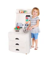 PopOhVer Pretend Play Kitchen Counter Play Set, 3 Piece