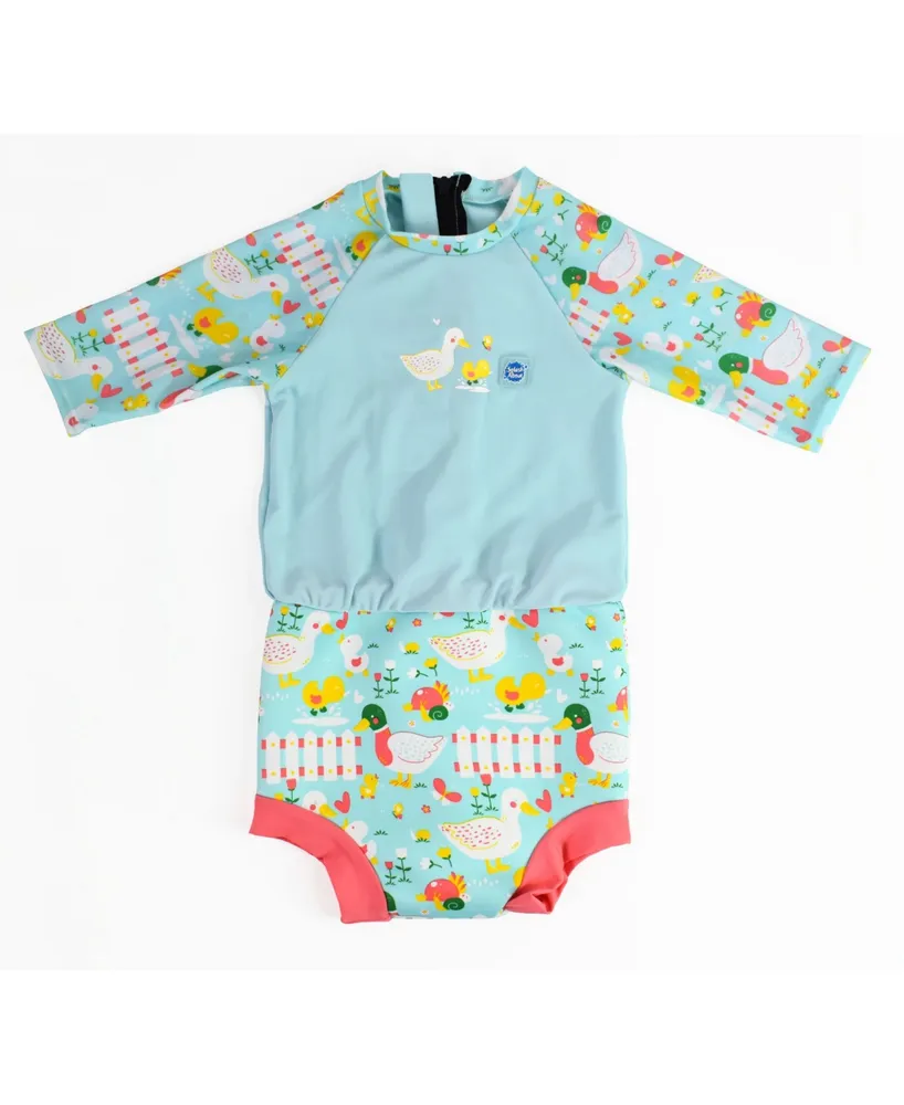 Splash About Baby Girls and Boys Happy Nappy Swimsuit