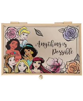 Disney Princess "Anything Is Possible" Glass Jewelry Box