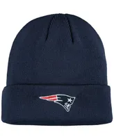 Big Boys and Girls Navy New England Patriots Basic Cuffed Knit Hat