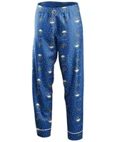 Women's Royal Buffalo Sabres Long Sleeve Button-Up Shirt Pants Sleep Set