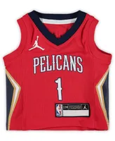 Infant Zion Williamson Red New Orleans Pelicans 2020/21 Jersey - Statement Edition