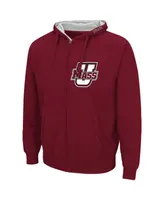 Men's Maroon UMass Minutemen Arch Logo 3.0 Full-Zip Hoodie