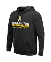 Men's Black Appalachian State Mountaineers Lantern Pullover Hoodie