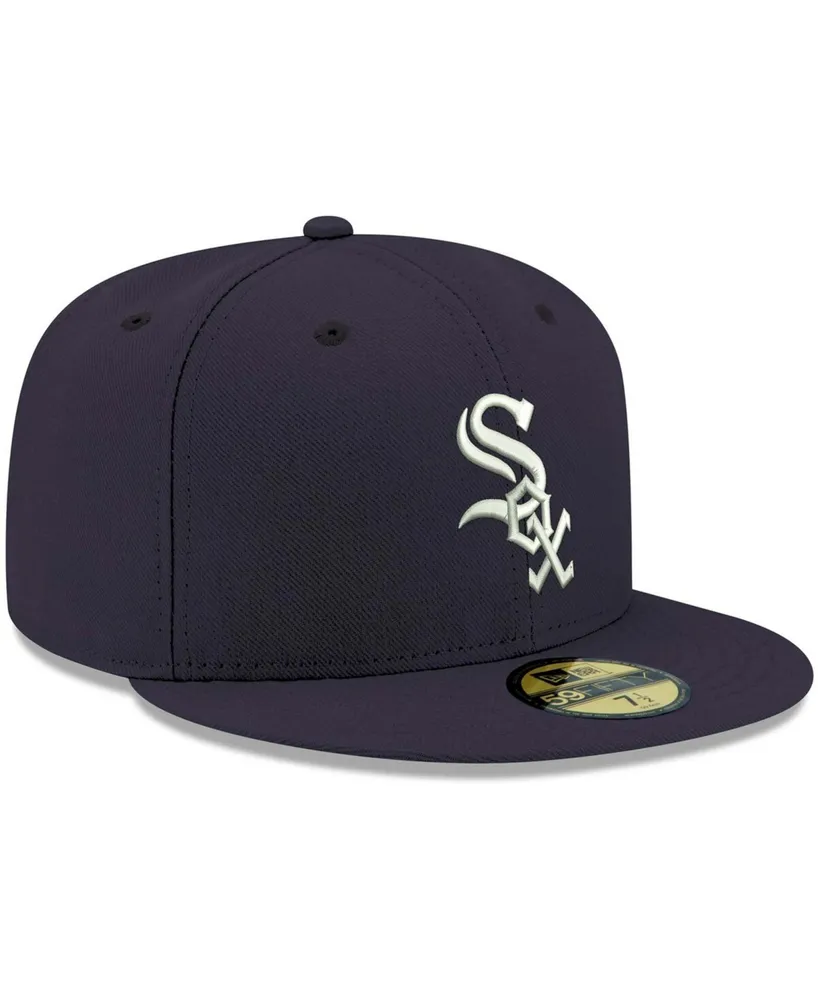 Men's Navy Chicago White Sox Logo 59FIFTY Fitted Hat