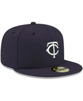 Men's Navy Minnesota Twins Logo White 59FIFTY Fitted Hat