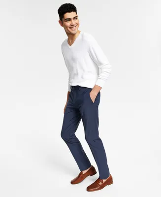 Bar Iii Men's Slim-Fit Wool-Blend Solid Suit Pants, Created for Macy's