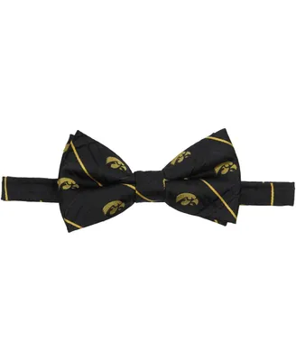 Men's Black Iowa Hawkeyes Oxford Bow Tie