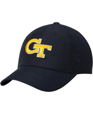 Men's Navy Georgia Tech Yellow Jackets Primary Logo Staple Adjustable Hat