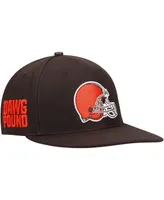 Men's Brown Cleveland Browns Logo Ii Snapback Hat