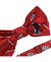 Men's Red Wisconsin Badgers Oxford Bow Tie