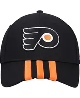 Men's Black Philadelphia Flyers Locker Room Three Stripe Adjustable Hat