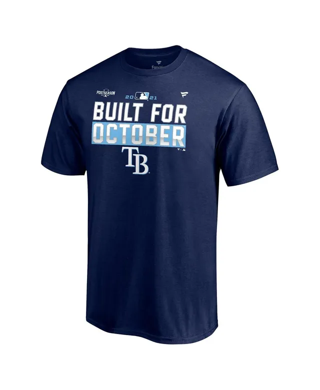 Fanatics Navy Tampa Bay Rays 2021 Postseason Locker Room T-shirt in Blue  for Men