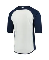 Men's Navy and White San Diego Padres Authentic Collection On-Field 3 4-Sleeve Batting Practice Jersey