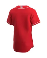 Men's Scarlet Cincinnati Reds Alternate Authentic Team Logo Jersey