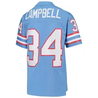 Mitchell & Ness Big Boys and Girls Earl Campbell Light Blue Houston Oilers 1980 Gridiron Classic Legacy Retired Player Jersey