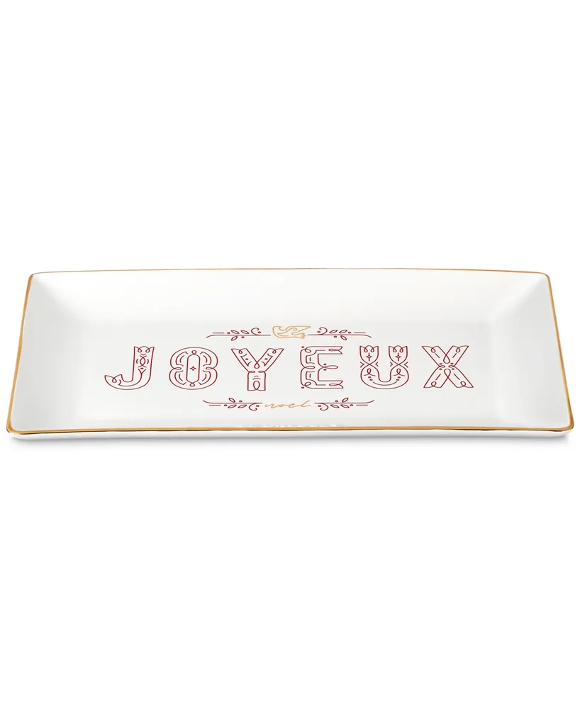 Le Creuset Noel Joyeux Stoneware Hostess Tray