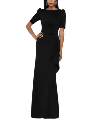 Xscape Ruched A-Line Gown