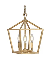 Ojai 3-Light Classic Modern Lantern Led Pendant