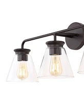 Kondo 3-Light Modern Farmhouse Iron Led Vanity
