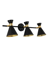 Elroy 3-Light Iron Retro Contemporary Led Track Light