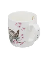 Royal Worcester Wrendale Feather Your Nest Mug, Set of 4