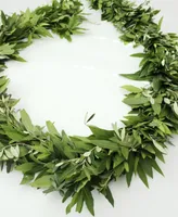 Magnolia Supply Co Fresh Bay Leaf and Olive Holiday Garland, 6'