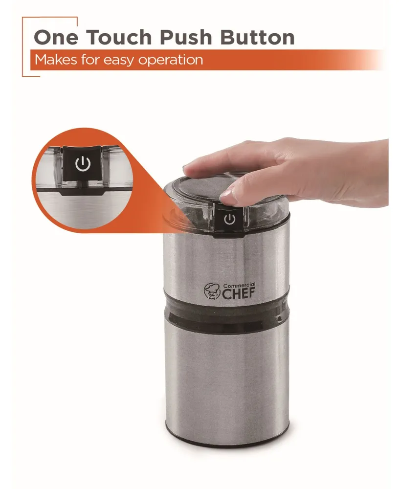 Commercial Chef Stainless Steel Coffee Grinder