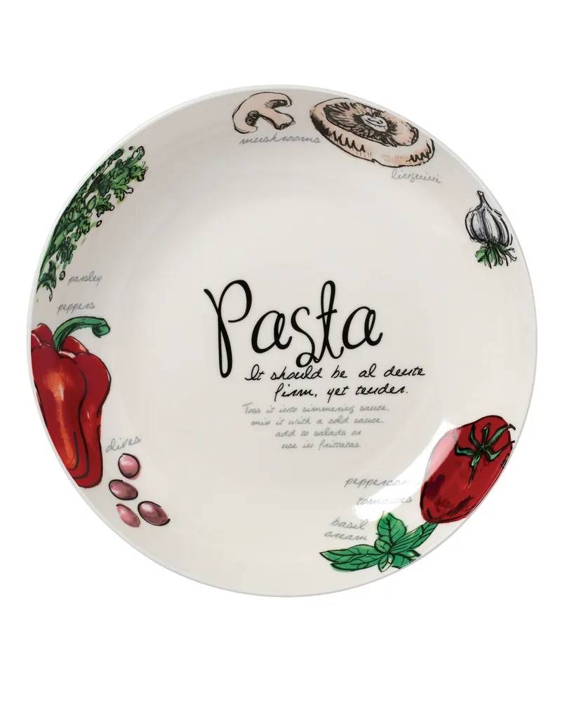 Vegetable and Herb Design Pasta by Lorren Home Trend, Set of 5